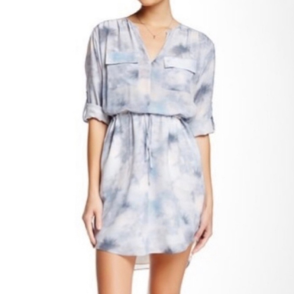 Rebecca Taylor watercolor tie dye print silk dress. Size 4. Perfect Condition.